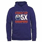 Men's Edmonton Oilers Rinkside Victor Pullover Hoodie - Royal,baseball caps,new era cap wholesale,wholesale hats
